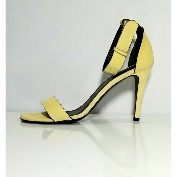 CELINE PARIS "ICONIC" RUNWAY "RARE YELLOW" SANDALS SHOES $895 I-38 US-7.5 7 1/2 - Picture 6 of 12